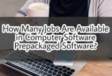 how many jobs are available in computer software prepackaged software