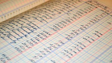 compiled record of numbers